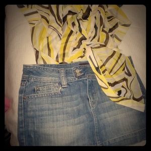 Jean skirt and blouse